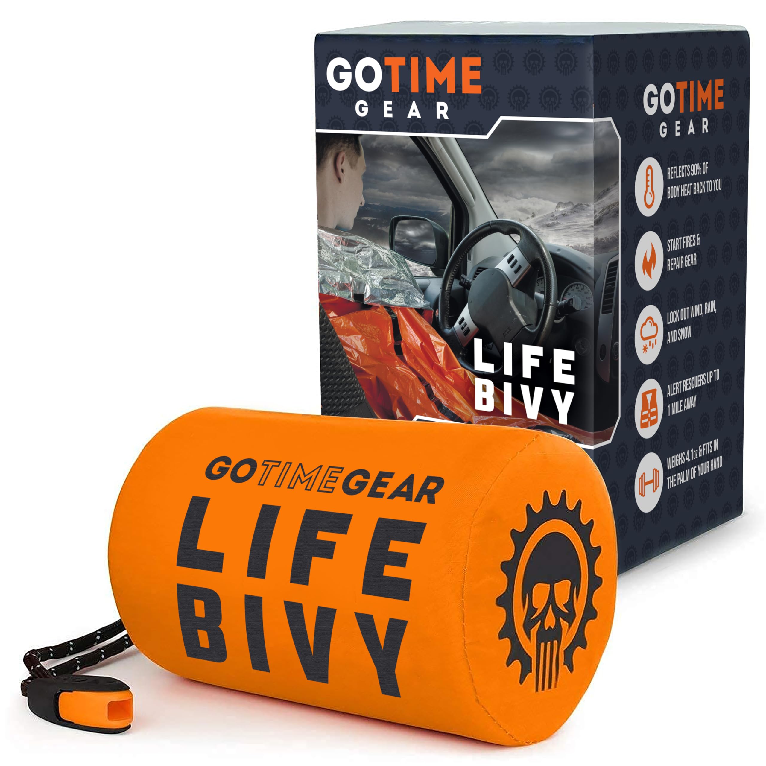 【在庫処分】Go Time Gear Life Bivy 緊急用 サバイバルシー Amazon.com : Go Time Gear - Life Bivy Thermal Bivvy and Life